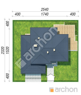 Проект дома ARCHON+ Вилла Оливия 2 Ситуація