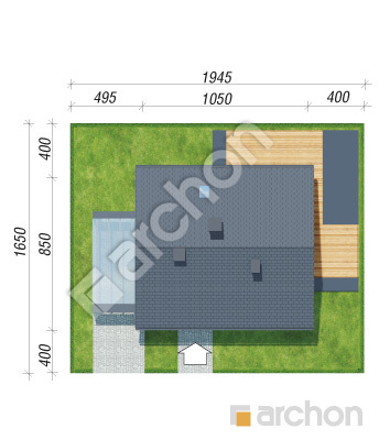 Проєкт будинку ARCHON+ Будинок в малинівці 11 (А) вер. 2 Ситуація