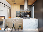 Проект дома ARCHON+ Дом в дабециях визуализация кухни 1 вид 1