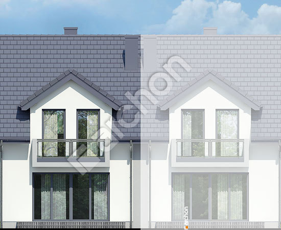 Дворовой фасад Дом под гинко 7 (ГС)