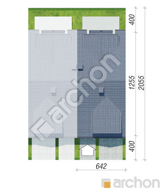 Проєкт будинку ARCHON+ Будинок під гінко 7 (ГС) Ситуація